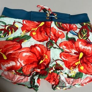 Free People Salinas cotton shorts. Sz PS neoprene waist band